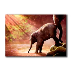 MICA - Cuadro Poliéster Elefante M