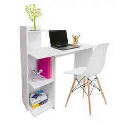 DKO DESIGN - Escritorio Moderno 120 x 120 x 50 cm Incluye Silla