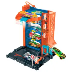 HOT WHEELS - Pista de carro Hot Wheels: Parqueadero con salto