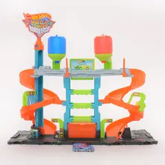 HOT WHEELS - Pista de carro Hot Wheels: Mega Carwash Cambio de Color. Incluye 1 carro