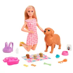 BARBIE - Muñeca Barbie: Cachorritos recien nacidos