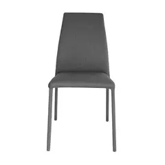 MICA - Silla de Comedor Moderna en Tela Gris (Incluye 1 Silla)