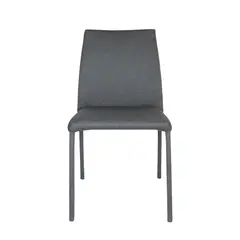 MICA - Silla de Comedor Moderna en Tela Gris (Incluye 1 Silla)