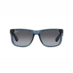 RAY BAN - Gafas de sol RB4165 para Hombre Marco Transparent Blue Lente Grey Gradient Polar