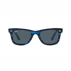 RAY BAN - Gafas de sol RB2140 Unisex Marco Striped Blue Lente Blue