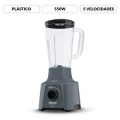 IMUSA - Licuadora PowerMix Plus 5 Velocidades 550W