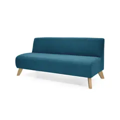 MICA - Sofá Moderno en Poliéster 3 Puestos Taniz 150 x 70 x 65 cm