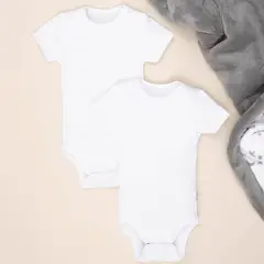 BABY FRESH - Bodies Bebé Unisex Pack de 2 Algodón