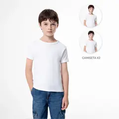 GEF - Camisetas para Niño Pack de 2 unidades Manga corta de Algodón
