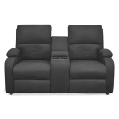 MICA - Sofá Reclinable Moderno en Microfibra 2 Puestos New Rest 163 x 95 x 92 cm