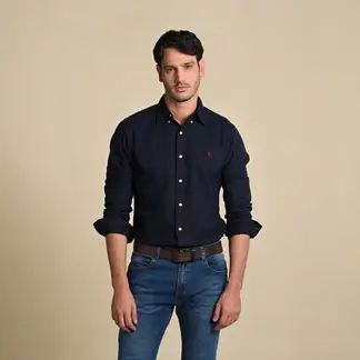 POLO RALPH LAUREN - Camisa Hombre Manga larga de Algodón