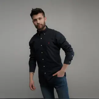 POLO RALPH LAUREN - Camisa Hombre Manga larga de Algodón POLO