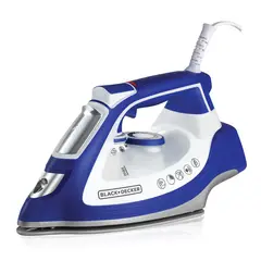 BLACK+DECKER - Plancha a Vapor Black & Decker Impact Azul