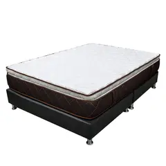 COLCHONES RELAX - Colchón con basecama Semidoble Espuma Confort 120 x 190 cm