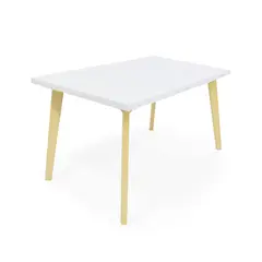 MICA - Mesa de Comedor Moderna para 4 personas en Madera Rectangular