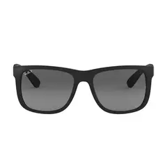 RAY BAN - Gafas de sol RB4165 para Hombre Marco Rubber Black Lente Light Grey Gradient Grey