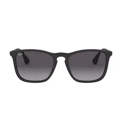 RAY BAN - Gafas de sol RB4187 para Hombre . Marco Rubber Black Lente Light Grey Gradient Dark Grey