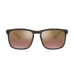 RAY BAN - Gafas de sol RB4264 para Hombre Marco Matte Havana Lente Purple Mirror Gold Grad Polar