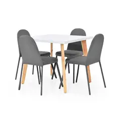 MICA - Juego de Comedor Virma 4 Puestos - Mueble - Mueble