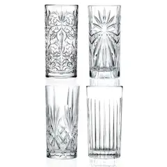 RCR - Vaso de cristal alto RCR: 4 piezas