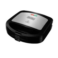 BLACK+DECKER - Sanduchera Panini 2 Sandwiches Superficie Antiadherente PAN24535