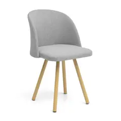MICA - Silla de Comedor Moderna en Tela Azul (Incluye 1 Silla)