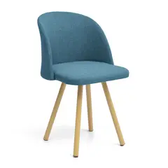 HOGAR VENECIA - Silla de Comedor Moderna en Tela Azul (Incluye 1 Silla) Mica