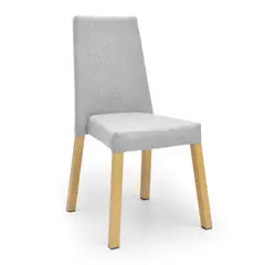 MICA - Silla de Comedor Moderna en Tela Gris (Incluye 1 Silla)