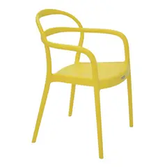 TRAMONTINA - Silla de Comedor Moderna en Polipropileno Rojo (Incluye 1 Silla)