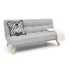 MICA - Sofá Cama Moderno en Tela 3 Puestos Prato 180 x 85 x 100 cm