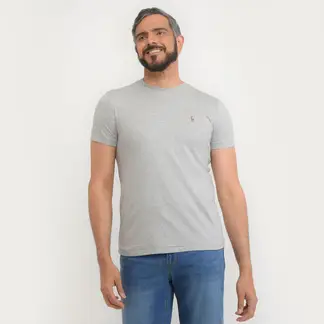 POLO RALPH LAUREN - Camiseta Hombre Manga corta de Algodón Custom Slim Fit
