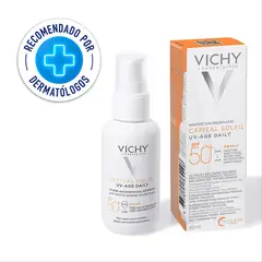 VICHY - Protector Solar Capital Soleil UV-Age SPF50+ con Color 40ml