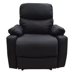 ELITE LIVING - Silla Reclinable 1 puesto Cuerina Mecánica Velara 85 X 105 X 80 cm Café - Mueble - Mueble