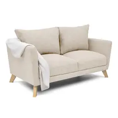 MICA - Sofá Moderno Tela 3 Puestos Túnez 170 x 85 x 80 cm - Mueble