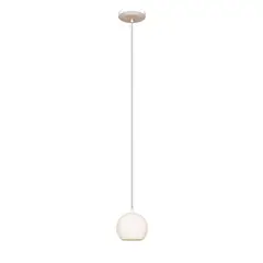 VIDA UTIL - Lámpara de Techo Vida Útil Decorativa Moderna Colgante Crater Blanca