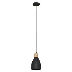 VIDA UTIL - Lámpara de Techo Vida Útil Decorativa Moderna Colgante Nix Negra