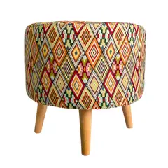 DKO DESIGN - Puff Moderno en Tela 39 x 40 cm