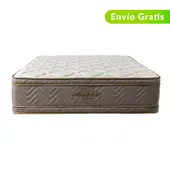 COLCHONES FANTASIA - Colchón Queen Firmeza Suave Ortopédico Resortado con Doble Pillow Optims 160 x 190 cm Colchones Fantasía