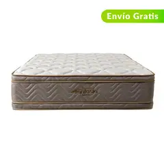 COLCHONES FANTASIA - Colchón Queen Firmeza Suave Ortopédico Resortado con Doble Pillow Optims 160 x 190 cm Colchones Fantasía - 0% Interés a 3, 6 o 12 Cuotas Pagando con tu CMR Banco Falabella