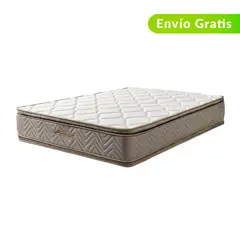 COLCHONES FANTASIA - Colchón Semidoble Firmeza Media Ortopédico Resortado con Doble Pillow Galaxy 120 x 190 cm Colchones Fantasía - 0% Interés a 3 Cuotas Pagando con tu CMR Banco Falabella