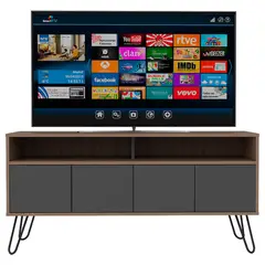 RTA MUEBLES - Mueble de Televisión Moderno de 1235 x 605 x 385 cm para Televisores de Hasta 50 Pulgadas,