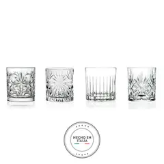RCR - Vaso de cristal Whisky RCR: 4 piezas