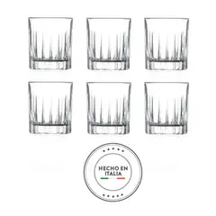 RCR - Vaso de cristal shot RCR: 6 piezas