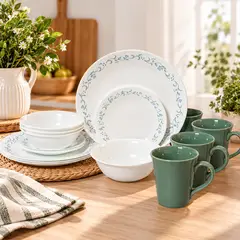 CORELLE - Vajilla Corelle: 4 Puestos 16 piezas Country Cottage