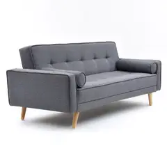 MICA - Sofá Cama Moderno en Tela 3 Puestos Jack 180 x 90 x 90 cm