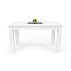 HOGAR VENECIA - Mesa de Comedor Moderna para 6 personas en Melamina Rectangular Mica