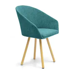 MICA - Silla de Comedor Moderna en Tela Verde (Incluye 1 Silla)