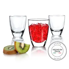 BORGONOVO - Vaso Corto Vidrio 3 Piezas 9.8 Oz