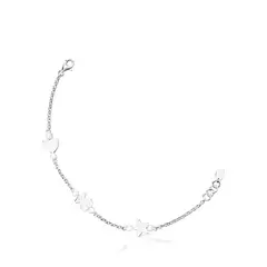 TOUS - Pulsera De Plata Y Perlas 17,5Cm Real Sisy