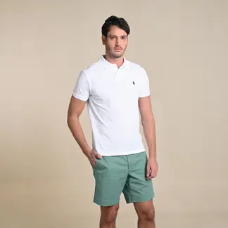 POLO RALPH LAUREN - Camiseta Polo Hombre Manga Corta Custom Slim Fit